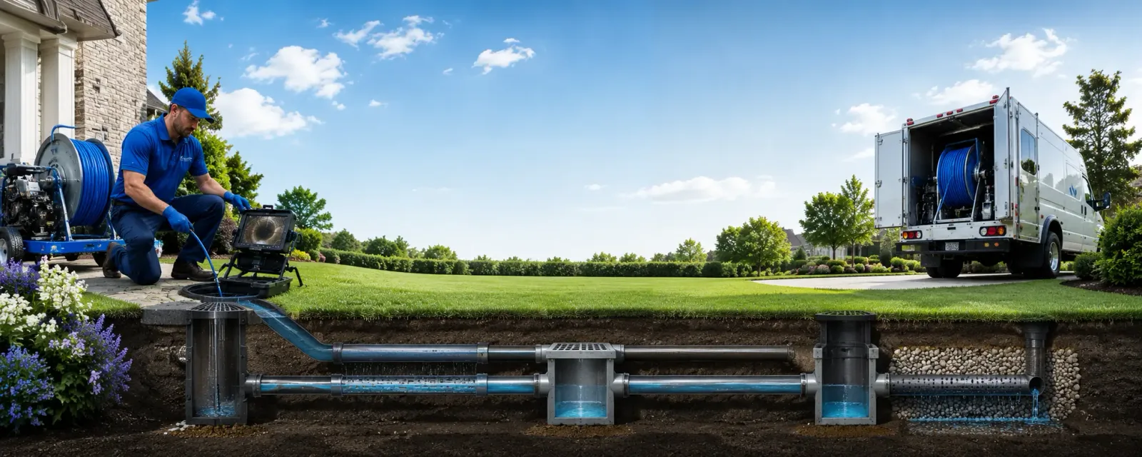 Outdoor drain cleaning information for Walker, WV